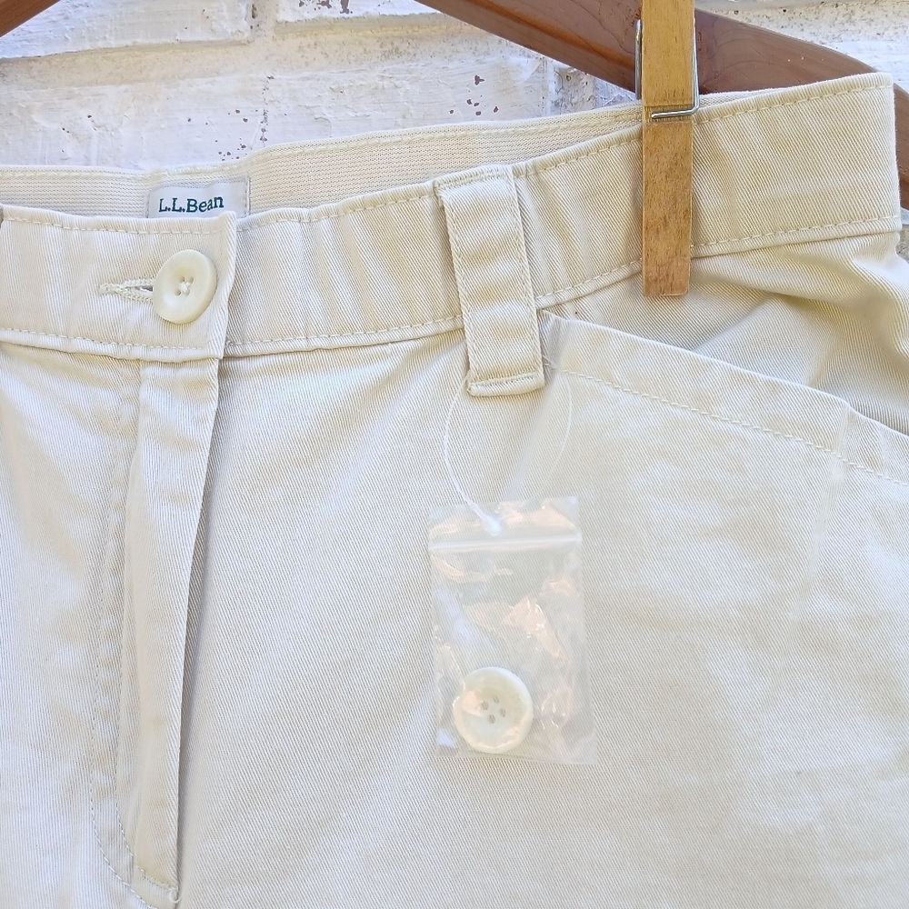 L.L. Bean Classic Fit Cotton Twill Pants Ankle Crop - Picture 2 of 5